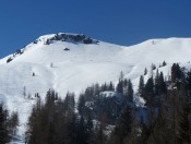 Unsere Spuren auf den Pulverschneehängen zwischen Thörlstein und Penkkopf