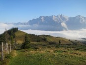 Blick etwas unterhalb vom Ahornstein auf den Hochkönig