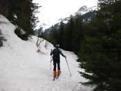 Der Aufstieg vom Angertal zu der Gadaunerer Hochalm