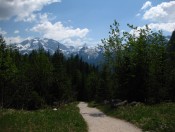 Auf dem Weg zur Archenkanzel - Blick auf die Schönfeldspitze