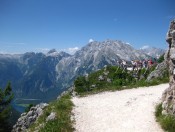 Aussichtsplattform am Jenner in Richtung Watzmann