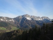 Gut sichtbar ist der Stöhrweg auf den Berchtesgadener Hochthron