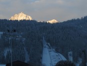 Wir starten beim Friedhof in Bischofshofen und erblicken die Mandlwände