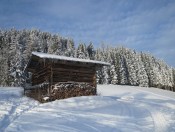 Eine herrliche Winterlandschaft am Weg zum Hochkeil