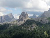 Abschließend noch ein genialer Blick vom Forcella Col dei Bos auf die Cique Torri