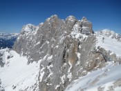 Die Dachstein Südwand - Ausblick vom Sky Walk am Hunerkogel