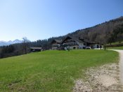 Wir erreichen den herrlich gelegenen Panoramagasthof Druckerhof.