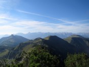 Blick auf Dürlstein, Hoher First und Trattberg - Im Hintergrund das Tennengebirge