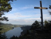 Schöne Aussicht vom Ellmaustein auf den Fuschlsee