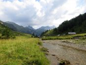 Blick talauswärts zum Faulkogel und Mosermandl