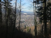 Blick vom Wanderweg auf die Festung Hohensalzburg