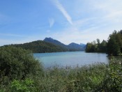 Der Fuschlsee mit dem Schafberg im Hintergrund