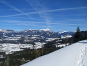 Das Gamsfeld ist der höchste Berg in der Osterhorngruppe und vom Karkogel gut zu sehen