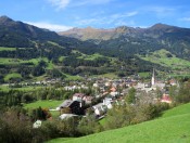 Wir erreichen bei unserer Wanderung am Gasteiner Höhenweg Bad Hofgastein