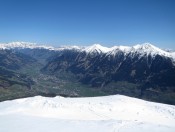 Blick ins Gasteinertal mit dem Talort Bad Hofgastein