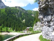 Blick auf das Gasthaus Gosausee