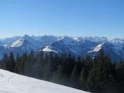 Die Genneralm mit Gennerhorn, Gruberhorn und Regenspitz