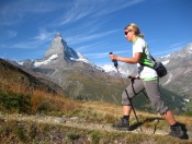 Wunderbare Ausblicke auf dem Weg zum Gornergrat auf das Matterhorn