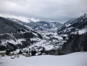 Schönen Blick auf das Gasteinertal beim Anstieg zum Graukogel