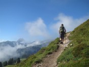 Beim Anstieg zur Kobinger Hütte haben wir den Großen Rettenstein im Blickfeld