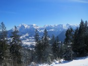 Blick auf Hoher Göll, Hohes Brett und Jenner