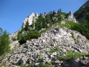 Am Anstiegsweg zum Hochstaufen in den Chiemgauer Alpen