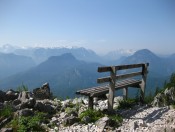 Eine idylische Bank mit herrlichen Ausblicken