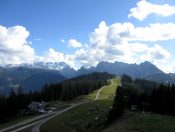 Blick vom Hornspitz auf Dachstein und Gosaukamm