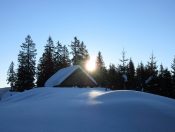 Herrliche Winterlandschaft auf der Igelmoosalm