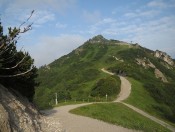 Blick zurück zur Jenner Bergstation und zum Jenner Gipfel