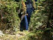 Blick hinunter auf den Johanneswasserfall