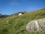 Wir erreichen die wunderschön gelegene Kobinger Hütte