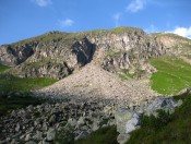 Die Abbrüche vom Kolmkarspitz Richtung Bockhartsee