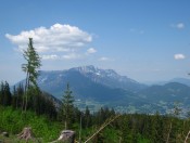 In der Nähe der Kühroit Almen - Blick auf den Untersberg