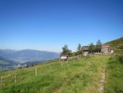 Wir erreichen die herrlich gelegene Lechneralm