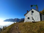 Die bewirtschaftete Leobnerhütte bietet einen tollen Ausblick