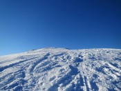 Die letzten Meter zum Gipfel auf die Loibersbacher Höhe