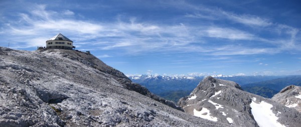 Das Matrashaus mit dem Großglockner im Hintergrund