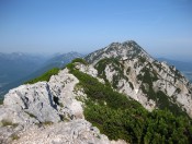 Der Grat ist erreicht - Blick zum Mittelstaufen und Zwiesel