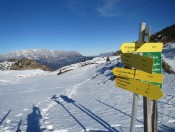 Winterlich präsentiert sich der Kleine Paarsee mit dem Hochkönig im Hintergrund