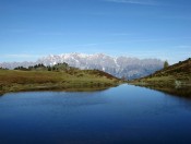 Der obere Paarsee mit Blick auf den Hochkönig