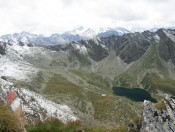 Tiefblick zum Palfnersee und Palfnerscharte