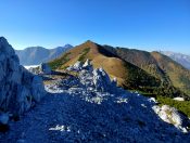 Blick zurück auf den gegenüberliegenden Polster