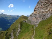 Steilflanke zum Rauchkogelgrat