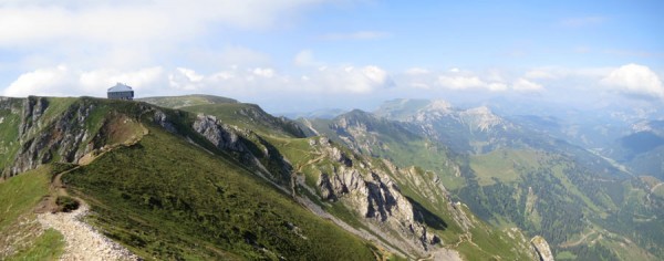 Die Reichensteinhütte am Gipfelgrad