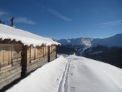 Wir genießen das herrliche Winterwetter - Skitour Rockfeldalm