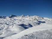 Blick auf die Rumpler Skitour vom Krippenstein aus