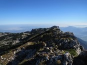 Blick Richtung Salzburger Untersberg - Im Dunst sieht man die Stadt Salzburg