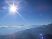 Herrliches Bergwetter bei der Bergtour auf den Hochthron