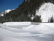 Der Schießstand der Biathleten